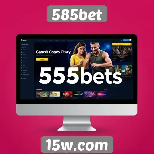 Evolução do design do site 585bet